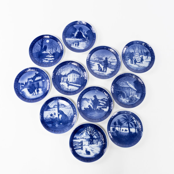 Samlartallrikar, 20 st, bl a Rörstrand, Royal Copenhagen