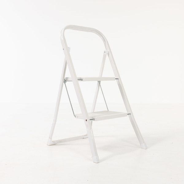 Trappstege, 2 steg, metall, höjd 80 cm