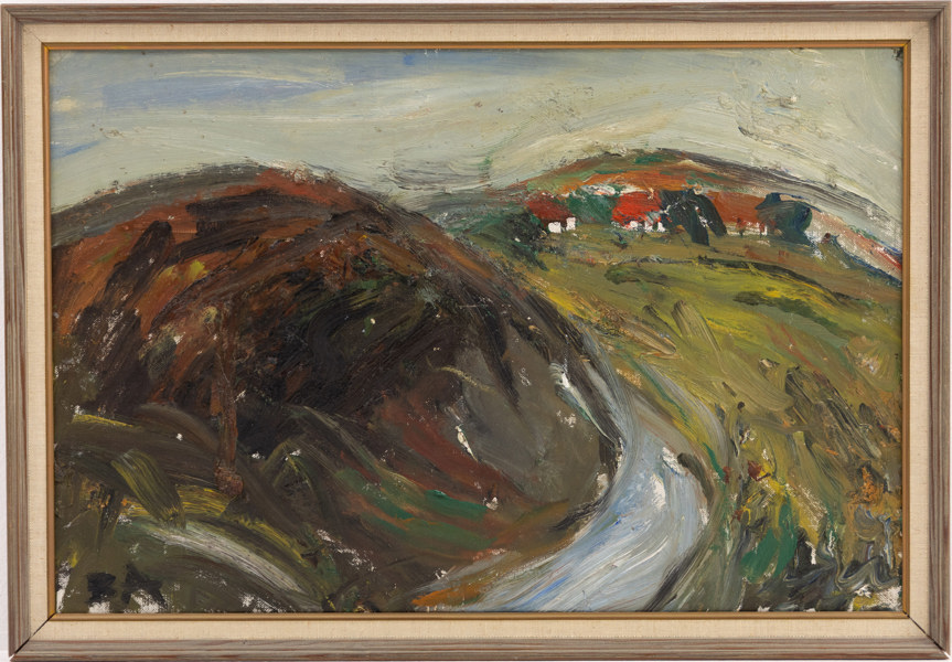 Bertil Andersson, olja på duk, signerad, 53x36 cm