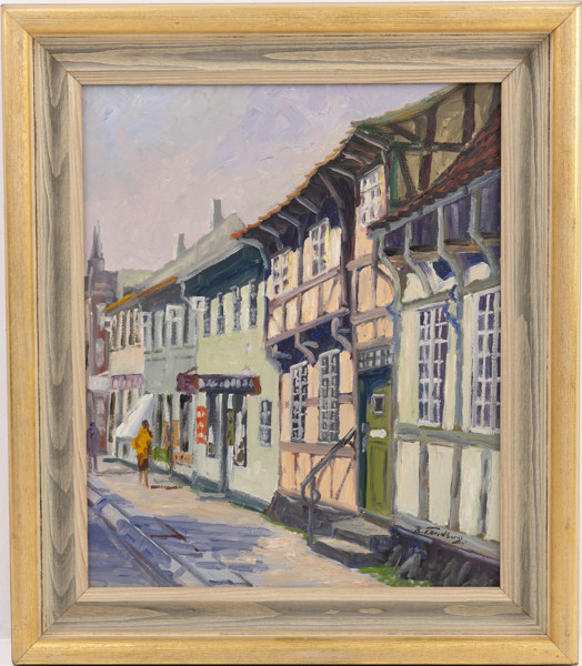 Bo Landberg, olja på duk, signerad, 50x58 cm