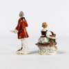 Figuriner, 2 st, Dresden, högsta 18 cm