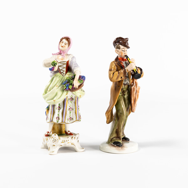 Figuriner, 2 st, Tyskland, högsta 19 cm