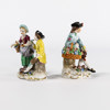 Figuriner, 2 st, Sitzendorf, Tyskland, högsta 11,5 cm
