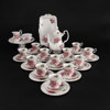 Kaffeservis, 41 delar, "Prairie Rose", Royal Albert