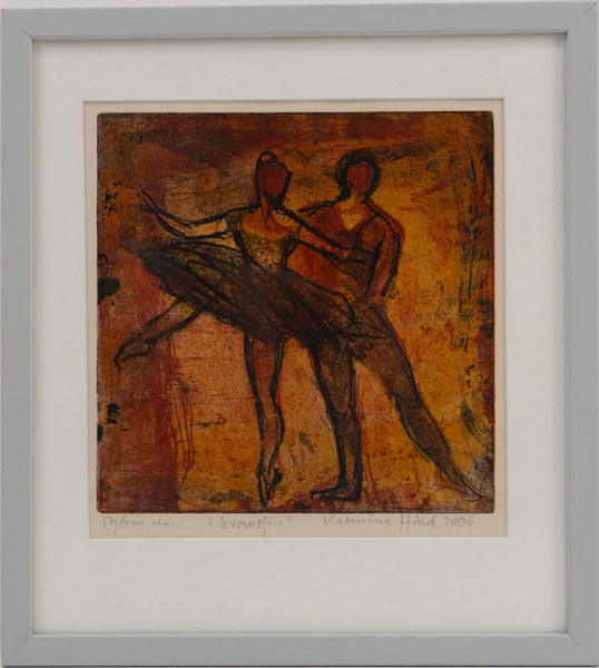 Katarina Hård, etsning, 171/200, signerad, 37x41 cm