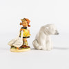 Figuriner, 2 st, Lladro, Hummel, högsta 10,5 cm