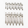 Tårtbestick, 24 delar, silver, GAB, vikt 302,6 gram