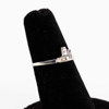 Ring, 18k guld, med stenar, storlek 17,5