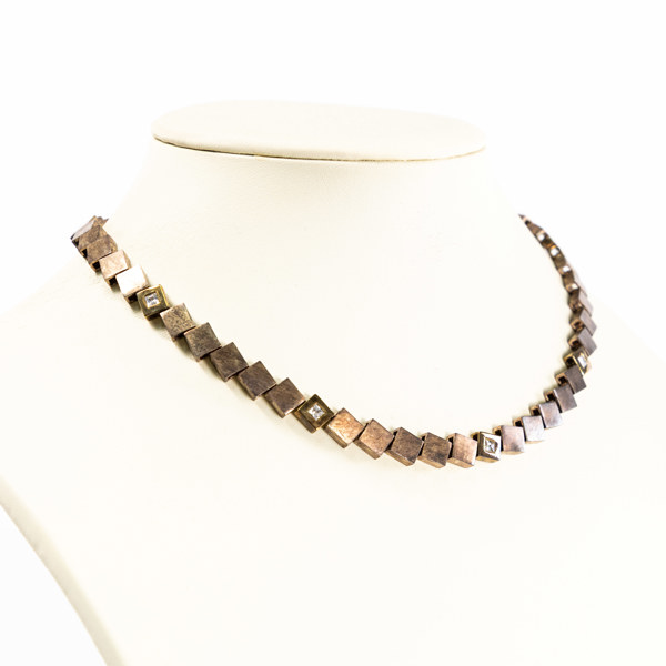 Collier, sterlingsilver, längd 42 cm