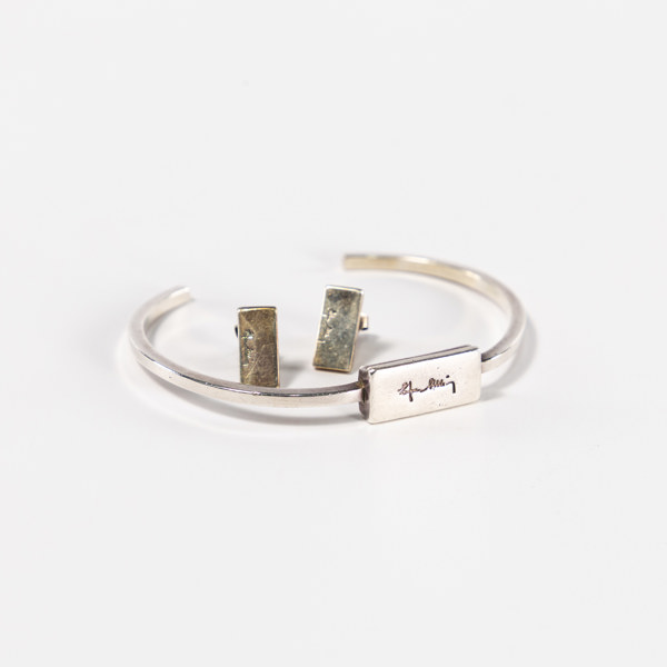 Efva Attling, stelt armband och örhängen, sterlingsilver