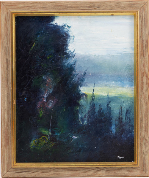 Bo Tapper, olja på duk, signerad, 41x48 cm