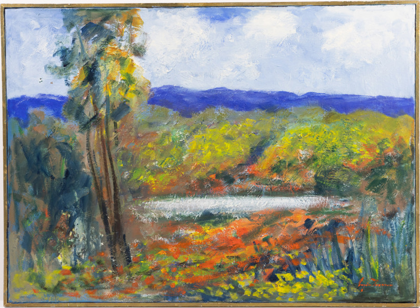 Eugen Persson, olja på duk, signerad