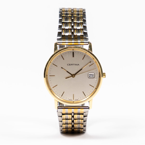 Certina, quartz, 33 mm, 14k guld
