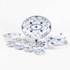 Servisdelar, 10 st, "Musselmalet", Royal Copenhagen