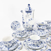 Kaffeservis, 44 delar, "Musselmalet", Royal Copenhagen