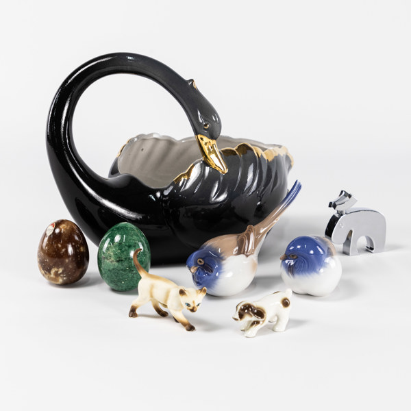 Ytterfoder, figuriner, 8 delar, bl a B&G, högsta 21 cm