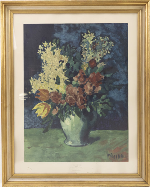 Pablo Picasso (e.), inramad affisch, 68 x 85 cm