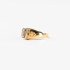 Ring med sten, 18k guld, storlek 17,75