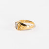 Ring med sten, 18k guld, storlek 17,75