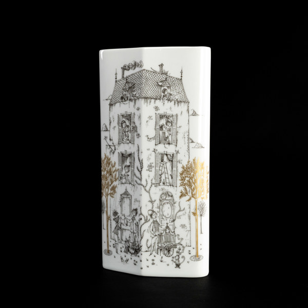 Björn Wiinblad, vas, Rosenthal, Studio Linie, höjd 30 cm