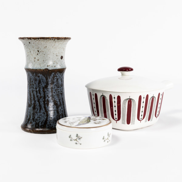 Keramik, porslin, 3 delar, Rörstrand, Rosenthal, högsta 19 cm