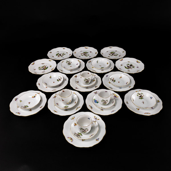 Kaffeservis, 29 delar, Herend, Fyrklövern