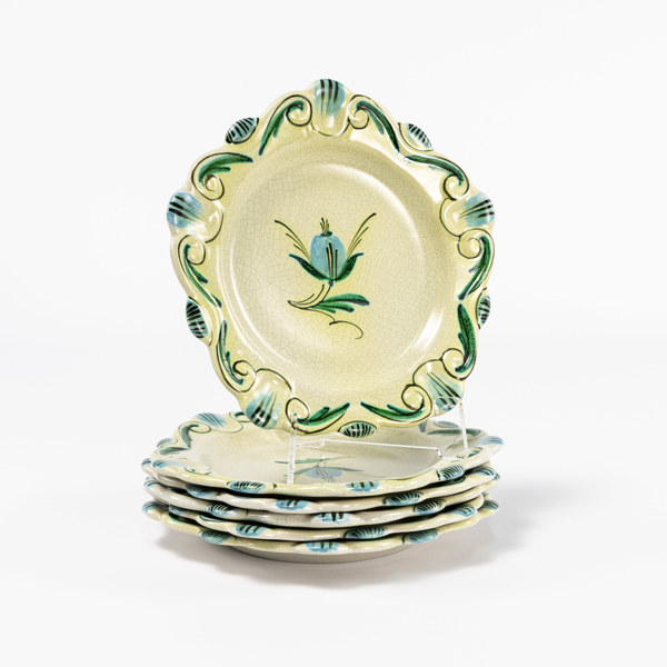 Assietter, 6 st, Bo Fajans, diameter 20 cm