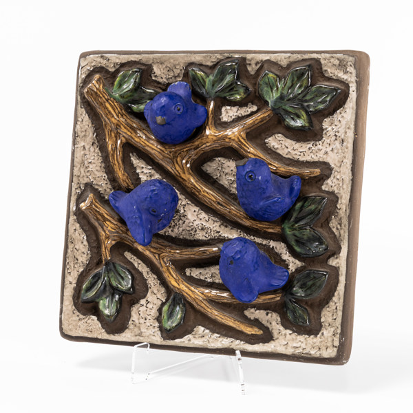 Väggrelief, Norrman, Motala, 27 x 27 cm