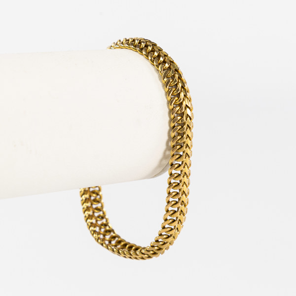 Armband, 18k guld, längd 19 cm