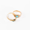 Ringar, 2 st, äldre, 14k/23k guld