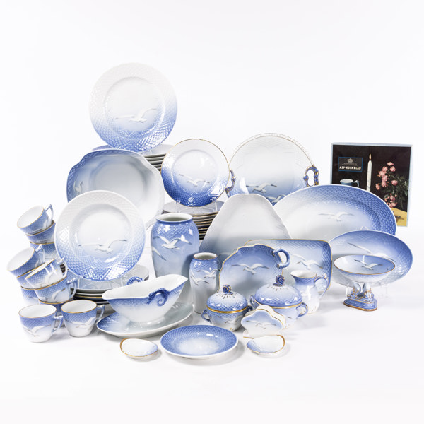 Mat- och kaffeservis, 68 delar, "Måsen", B&G