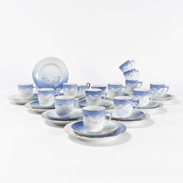 Moccaservis, 38 delar, "Måsen", B&G