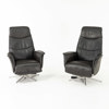 Reclinerfåtöljer, ett par, läder, modern tillverkning