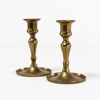 Ljusstakar, ett par, mässing, höjd 13,5 cm