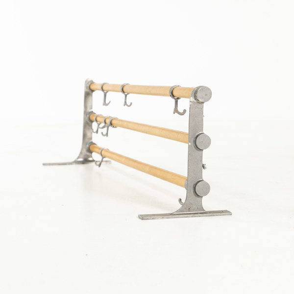 Hatthylla, trä/metall, bredd 90 cm