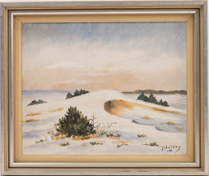 Oidentifierad konstnär, olja på duk, signerad, 50x42 cm