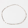 Collier, stavar och ringar, silver, längd 71 cm