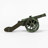 Bordskanon, patinerad brons, 1900-tal, längd 31 cm