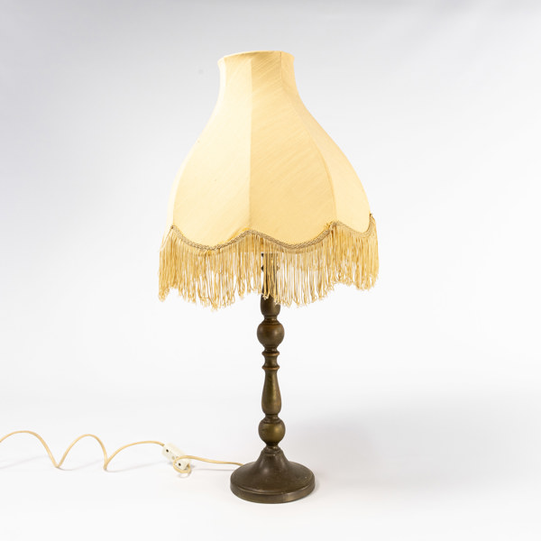 Bordslampa, mässing, höjd 71 cm