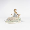 Figurin, flicka med killing, Lladro, höjd 25 cm