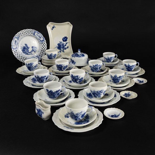 Kaffeservis, delar, "Blå Blomst", Royal Copenhagen