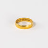 Ring, 23k guld, vikt 4,6 gram