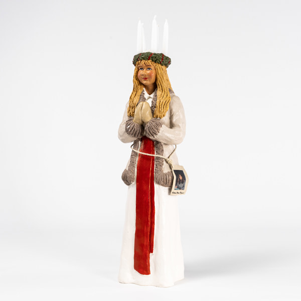 Erkers Marie Persson, lucia, signerad, höjd 50 cm