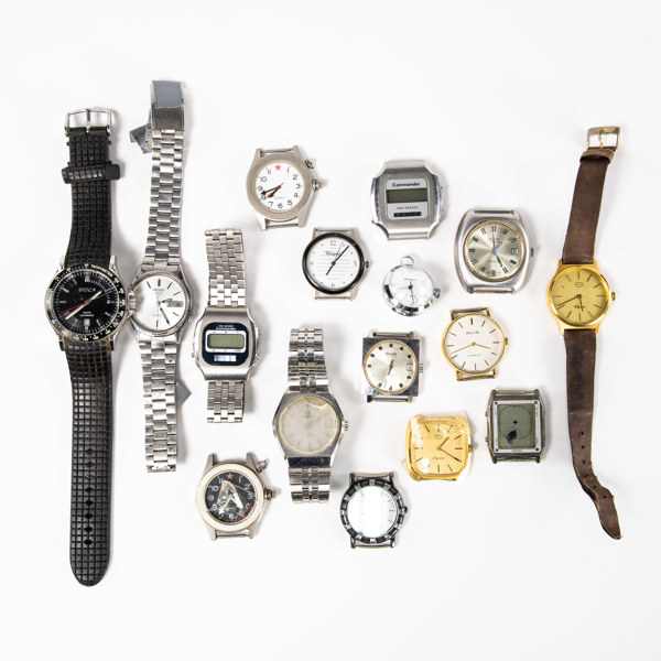 Armbandsur, 16 st, renoveringsobjekt, bl a Tissot