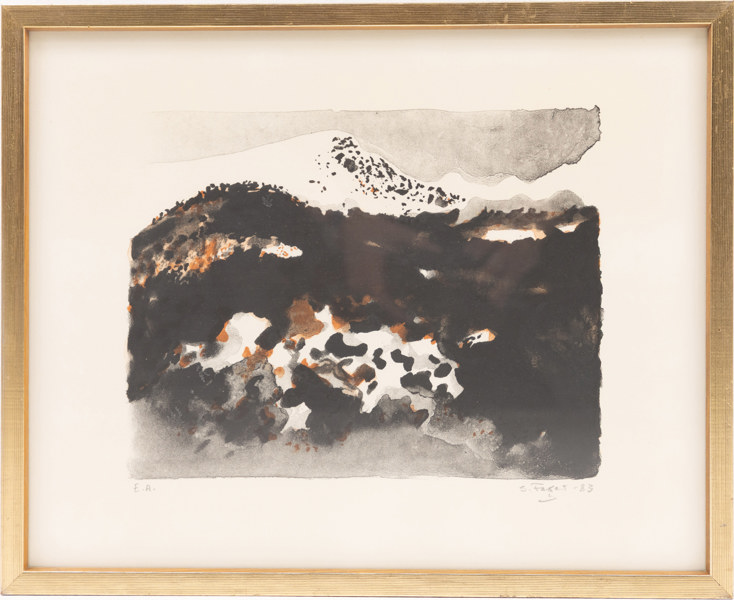 Sixten Fager, litografi, EA, signerad, 45x37 cm