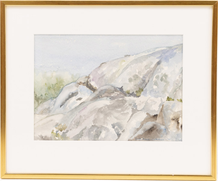 Doris Hager-Lindstam, akvarell, signerad, 44x37 cm