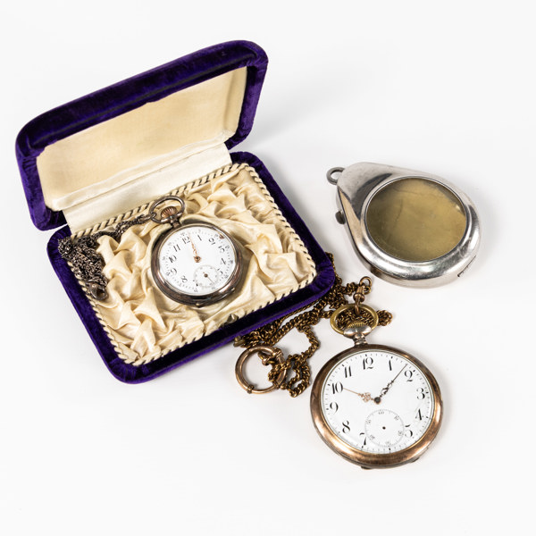 Fickur, 2 st, silverboetter, största 50 mm