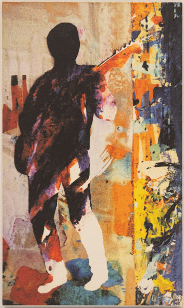 Pia Carlström, textiltryck, 20 x 32 cm