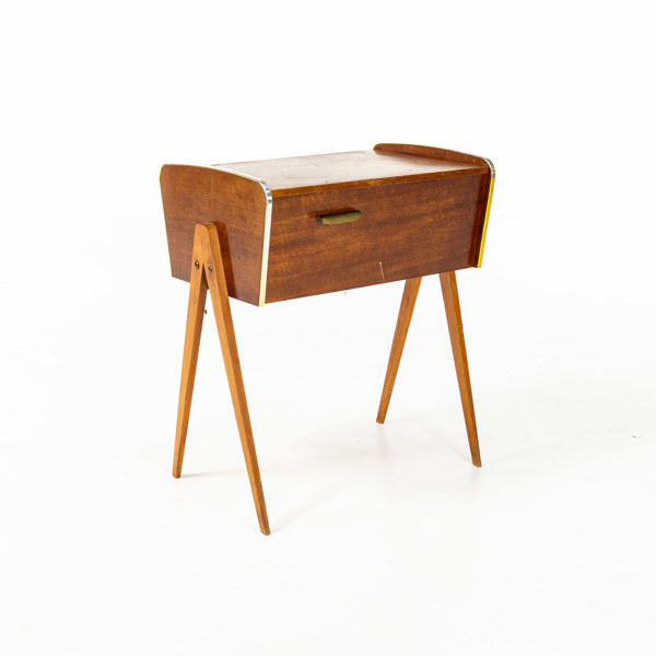 Sybord, teak, höjd 56 cm