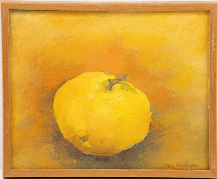 Ulla Nordenfelt, olja på pannå, signerad, 44x36 cm